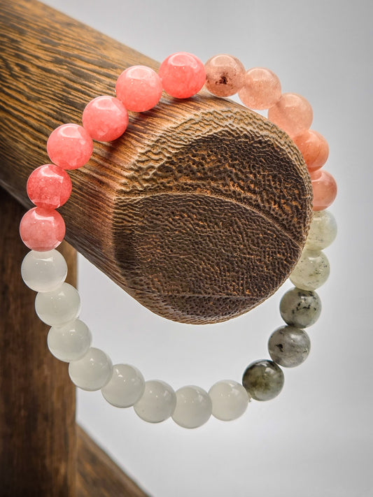 Self Love Bracelet - Rose Quartz & Moonstone - Emotional Balance