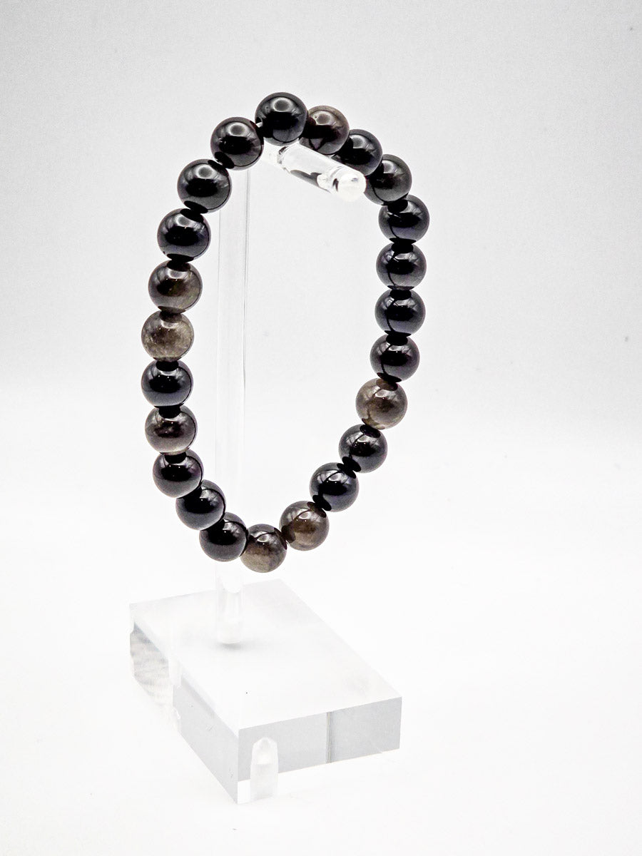 Silvery Obsidian Bracelet - Truth & Protection