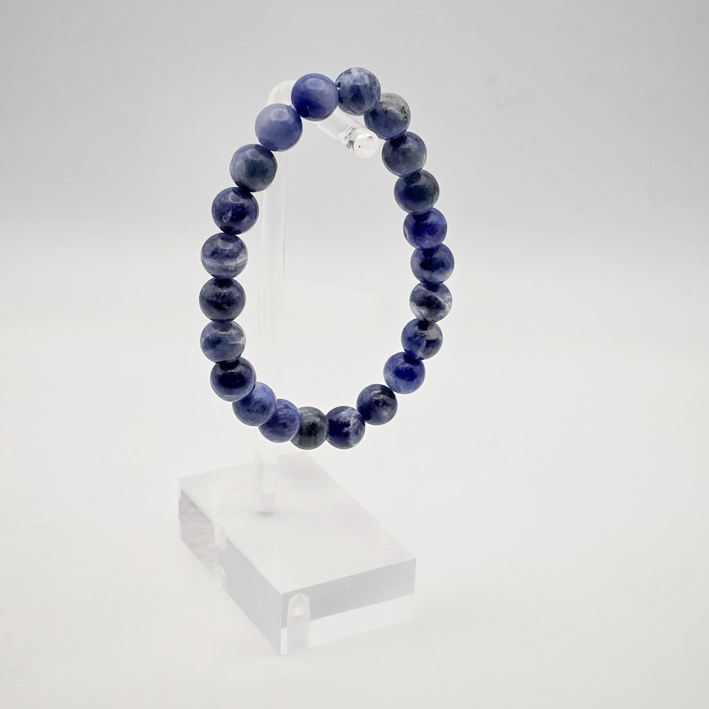 Sophisticated Blue Aventurine Bracelet Display - Symbol of Spiritual Growth and Clarity.